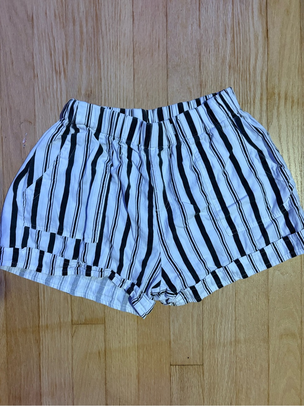 Striped Black and White Women’s Lounge Shorts